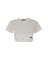 THE ATTICO T-shirt crop WHITE Donna 