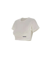 THE ATTICO T-shirt crop WHITE Donna 