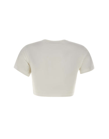 THE ATTICO T-shirt crop WHITE Donna 