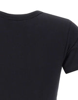 THE ATTICO T-shirt crop BLACK Donna 