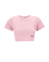THE ATTICO T-shirt crop Pink Donna 
