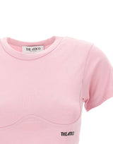 THE ATTICO T-shirt crop Pink Donna 