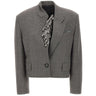 THE ATTICO Giacca in misto lana con paillettes GREY Donna 
