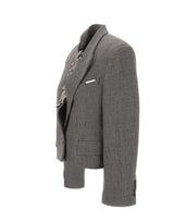 THE ATTICO Giacca in misto lana con paillettes GREY Donna 