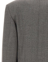 THE ATTICO Giacca in misto lana con paillettes GREY Donna 