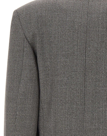 THE ATTICO Giacca in misto lana con paillettes GREY Donna 