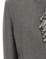THE ATTICO Giacca in misto lana con paillettes GREY Donna 
