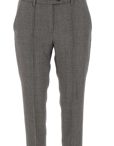 THE ATTICO Pantaloni principe di Galles GREY Donna 