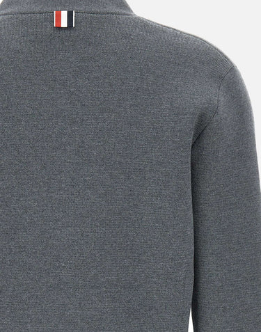 Cardigan in lana merino con scollo a V FKC207A 00014035 THOM BROWNE 