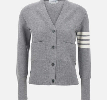 Cardigan in lana merino con scollo a V FKC207A 00014055 THOM BROWNE 