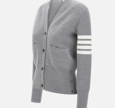 Cardigan in lana merino con scollo a V FKC207A 00014055 THOM BROWNE 