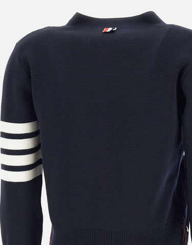 Cardigan in lana merino con scollo a V FKC207A 00014415 THOM BROWNE 