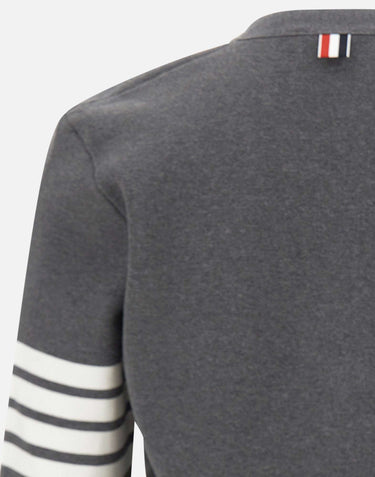 Cardigan in cotone con scollo a V MKC171A 00219035 THOM BROWNE 