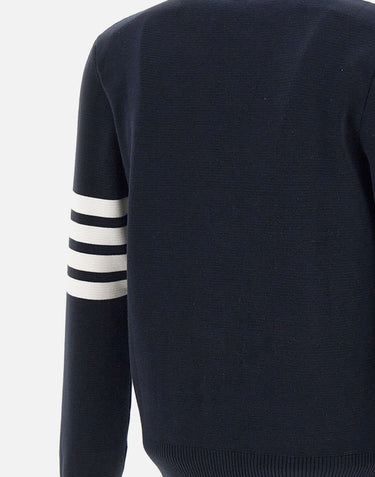 Cardigan in cotone con scollo a V MKC171A 00219415 THOM BROWNE 