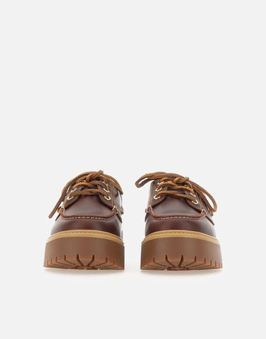 TIMBERLAND Scarpe da barca "Stone Street" BROWN Donna 