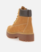 TIMBERLAND Stivali "Stone Street6inlace Waterproof" BROWN Donna 