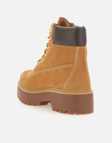 TIMBERLAND Stivali "Stone Street6inlace Waterproof" BROWN Donna 