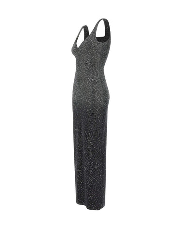 TWENTYFOURHAITCH Abito lungo "Norei" BLACK Donna 