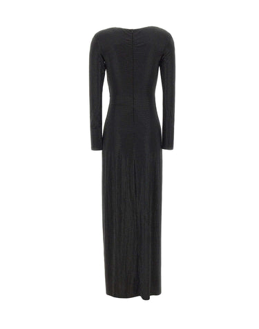 TWENTYFOURHAITCH Abito lungo "Zinae" BLACK Donna 