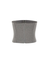 TWENTYFOURHAITCH Top "Quira" GREY Donna 