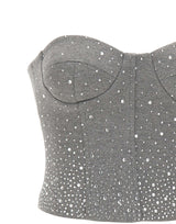 TWENTYFOURHAITCH Top "Quira" GREY Donna 