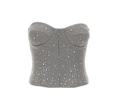 TWENTYFOURHAITCH Top "Quira" GREY Donna 