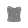 TWENTYFOURHAITCH Top "Quira" GREY Donna 