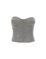 TWENTYFOURHAITCH Top "Quira" GREY Donna 