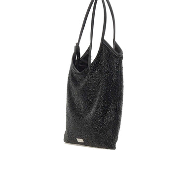 TWENTYFOURHAITCH Borsa a spalla "Nela Maxi" BLACK Donna 
