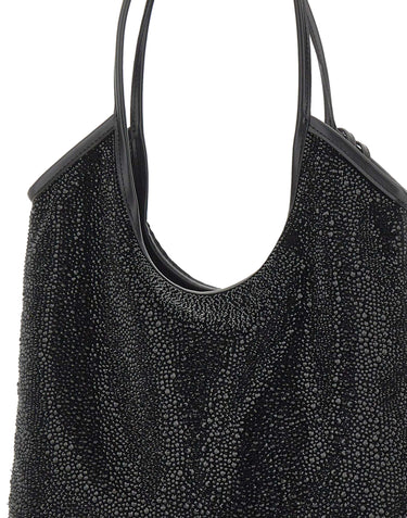 TWENTYFOURHAITCH Borsa a spalla "Nela Maxi" BLACK Donna 