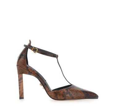 TWENTYFOURHAITCH Decolleté "Emeris" BROWN Donna 