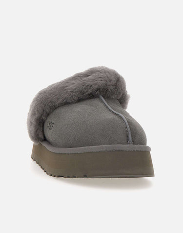 UGG Sabot "WDisquette" in pelle scamosciata GREY Donna 