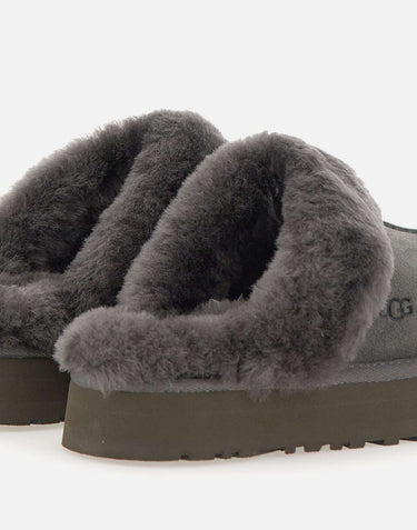 UGG Sabot "WDisquette" in pelle scamosciata GREY Donna 
