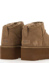 UGG Stivali "Classic Ultra mini platform" BROWN Donna 