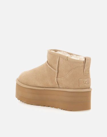 UGG "Classic Ultra mini Platform" BEIGE Donna 
