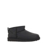 UGG Stivali "Classic Ultra Mini" in pelle BLACK Donna 
