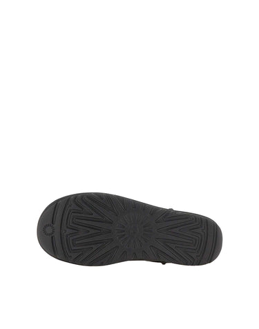 UGG Stivali "Classic Ultra Mini" in pelle BLACK Donna 