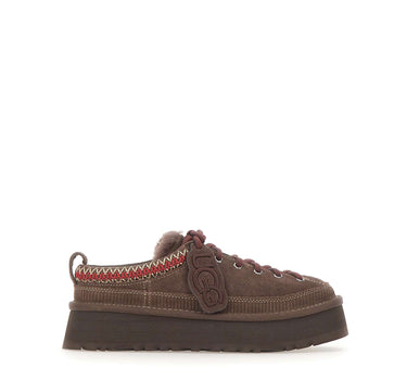 UGG Sabot "Heritage Lace-Up Slipper" BROWN Donna 