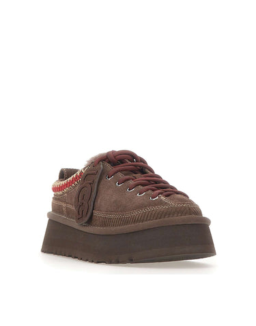 UGG Sabot "Heritage Lace-Up Slipper" BROWN Donna 