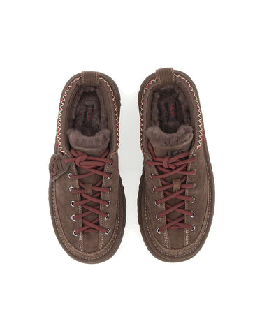 UGG Sabot "Heritage Lace-Up Slipper" BROWN Donna 