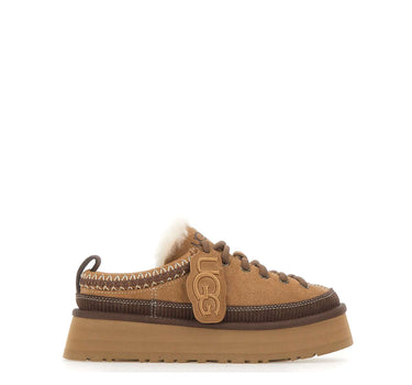 UGG Sabot "Heritage Lace-Up Slipper" BROWN Donna 
