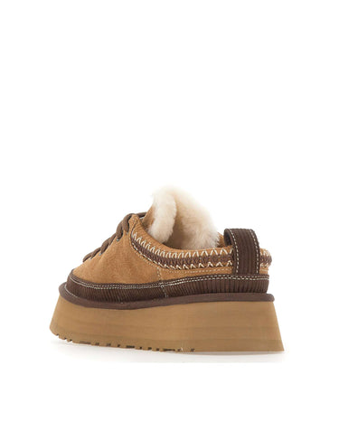 UGG Sabot "Heritage Lace-Up Slipper" BROWN Donna 