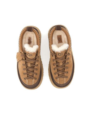 UGG Sabot "Heritage Lace-Up Slipper" BROWN Donna 
