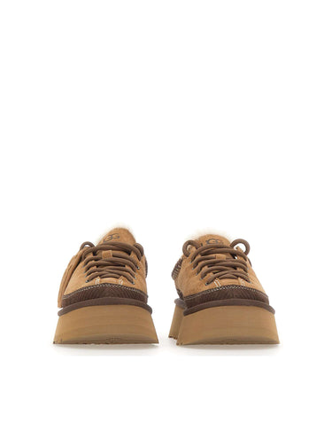 UGG Sabot "Heritage Lace-Up Slipper" BROWN Donna 