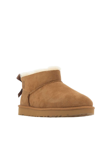 UGG Stivali "Ultra Mini Bailey Bow" BROWN Donna 
