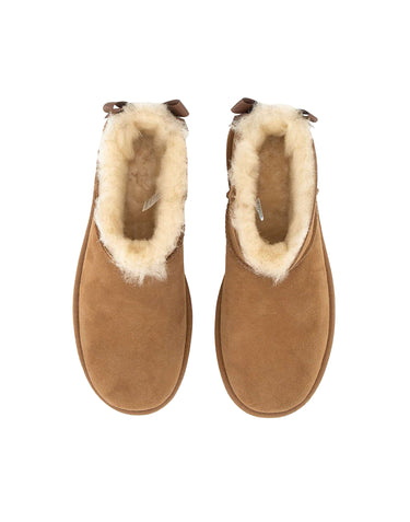 UGG Stivali "Ultra Mini Bailey Bow" BROWN Donna 