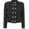 VAQUERA Giacca corta in lana melton BLACK Donna 