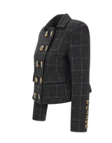 VAQUERA Giacca corta in lana melton BLACK Donna 