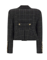 VAQUERA Giacca corta in lana melton BLACK Donna 