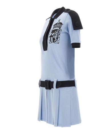 VAQUERA Abito polo con stemma Light Blue Donna 